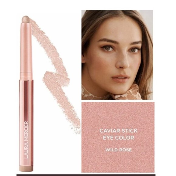 Laura Mercier Caviar Stick Eye Shadow Colour* ~ Wild Rose 0.05 oz NIB - Picture 4 of 12